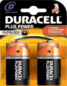 Duracell D Duracell Plus - 1.5V 2 pack